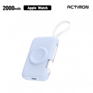 엑티몬 애플 워치 충전+C타입 일체형 미니 보조배터리 2000mAh
